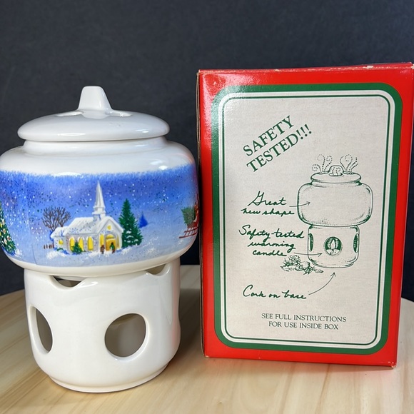1988 Potpourri Press Christmas Holiday Room Scenter Warmer Candle - Picture 4 of 10